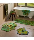 Bonnie and Neil | Bath Mat | Pansy Green